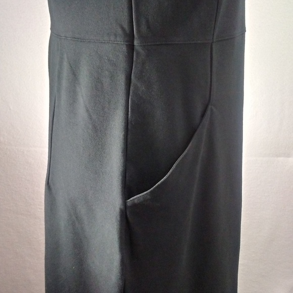 Lands' End Black Scoop Keyhole Bodycon Sheath - Picture 4 of 8